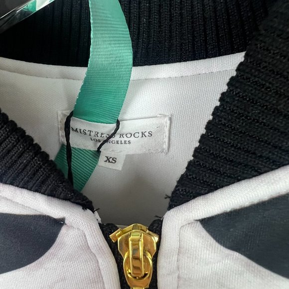 NWT Mistress Rocks Sugar High Cropped Bomber Jacket Size XS NEW - Picture 7 of 15